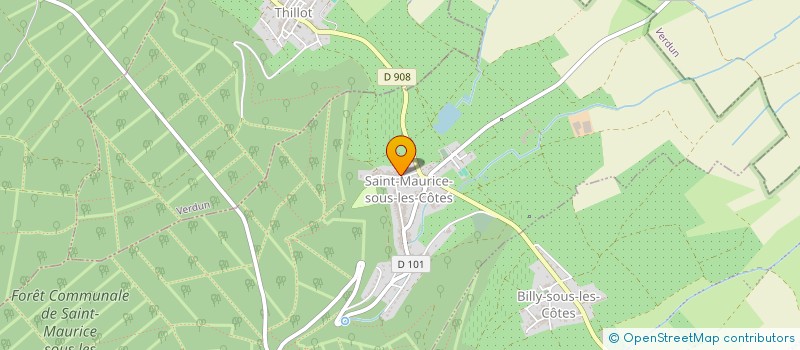 localisation de l'entreprise LECANU TOITURE à SAINT-MAURICE-SOUS-LES-COTES
