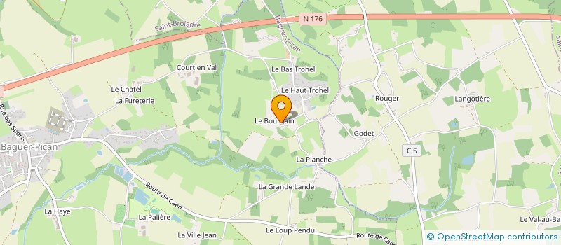 localisation de l'entreprise LECAP IMMO  BAGUER-PICAN