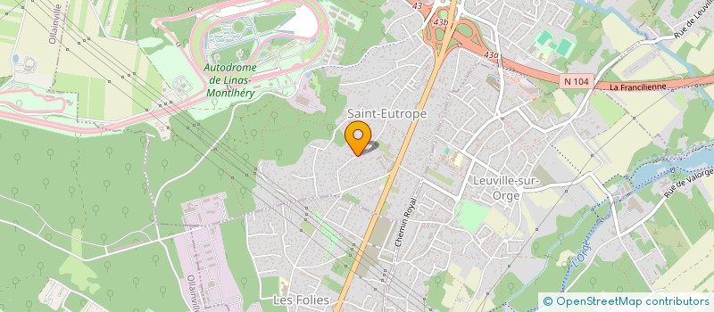 localisation de l'entreprise LECAP-SERVICES  LINAS