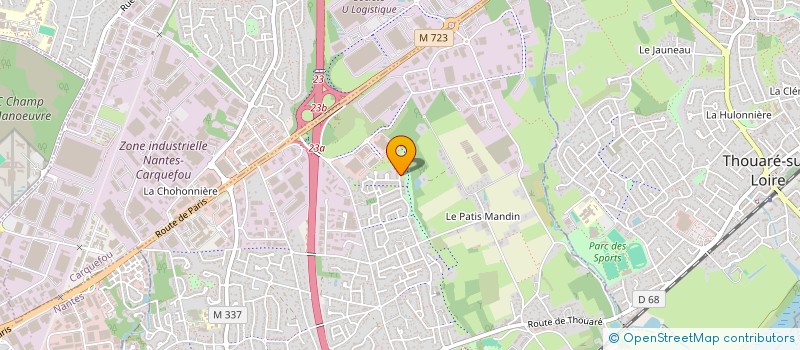 localisation de l'entreprise LECARIS  SAINTE-LUCE-SUR-LOIRE