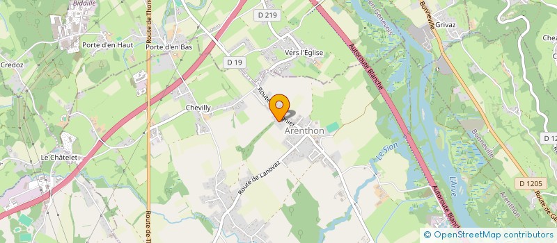 localisation de l'entreprise LECARJAM  ARENTHON