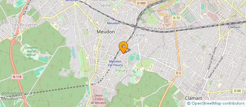 localisation de l'entreprise LECARON ARCHITECTE  MEUDON
