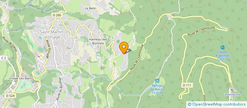 localisation de l'entreprise LECEP  SAINT-MARTIN-D'URIAGE