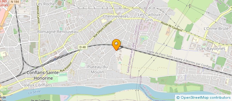 localisation de l'entreprise LECERCLE-INFORMATIQUE à CONFLANS-SAINTE-HONORINE