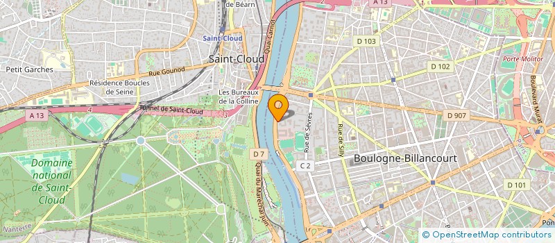 localisation de l'entreprise LECERF à BOULOGNE-BILLANCOURT