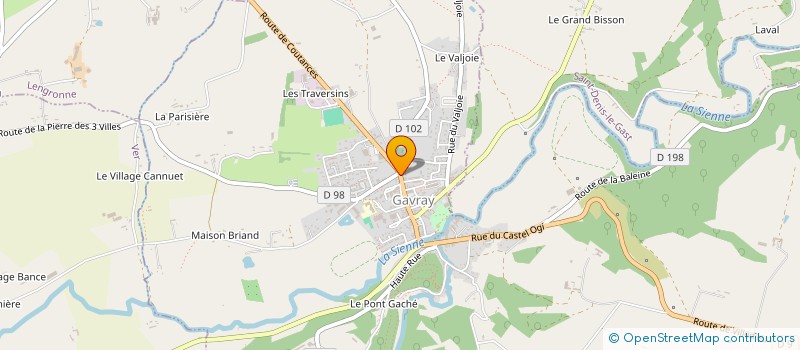 localisation de l'entreprise LECERF  GAVRAY-SUR-SIENNE
