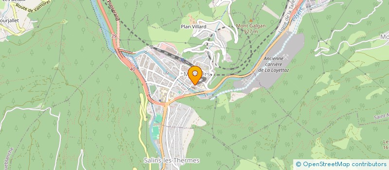 localisation de l'entreprise LECERF AUX BOIS D'EPICEA  MOUTIERS