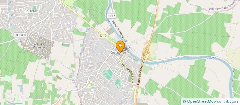 localisation de l'entreprise LECHA - LOCATION à SERIGNAN