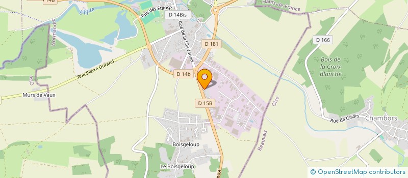 localisation de l'entreprise LECHA TRAVAUX PUBLICS  GISORS