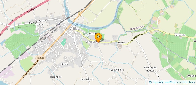 localisation de l'entreprise LECHACO  ALBIAS