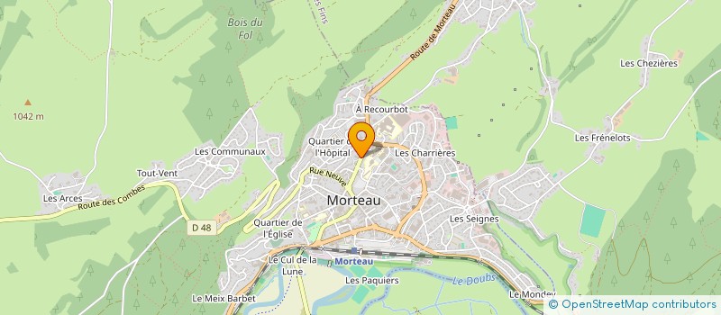 localisation de l'entreprise LECHAT  MORTEAU