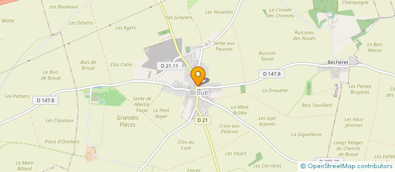 localisation de l'entreprise LECHAT ET FILS à BROUE
