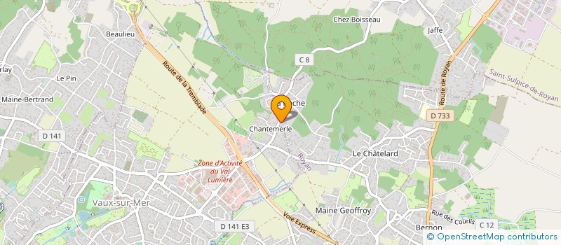 localisation de l'entreprise LECHAT HOLDING à ROYAN