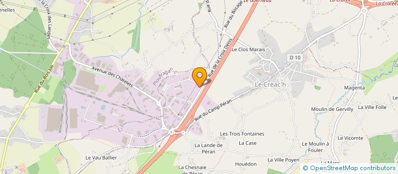 localisation de l'entreprise LECHELARD MENUISERIE  TREGUEUX