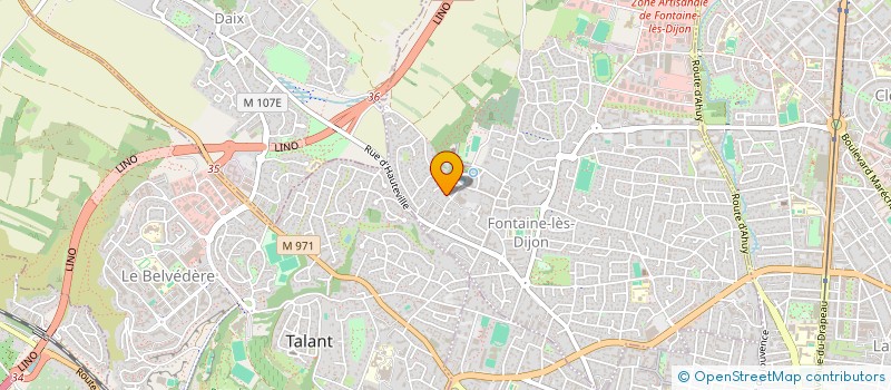 localisation de l'entreprise LECHELOTTE  FONTAINE-LES-DIJON