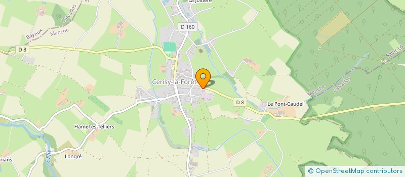 localisation de l'entreprise LECHEVALIER ET FILS à CERISY-LA-FORET