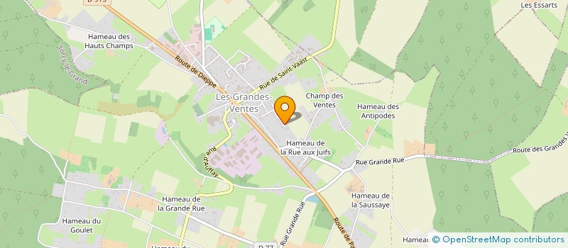 localisation de l'entreprise LECHEVALIER O'PAYSAGE  LES GRANDES-VENTES