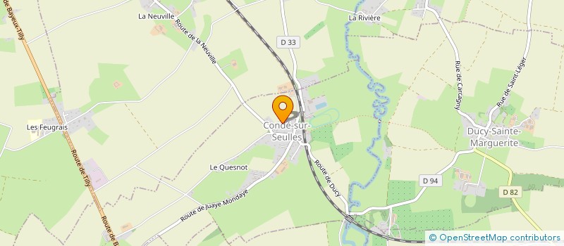 localisation de l'entreprise LECHEVALLIER TRAITEUR à CONDE-SUR-SEULLES