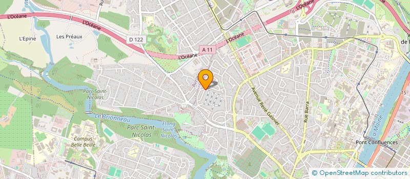 localisation de l'entreprise LECHEVESTRIER  ANGERS