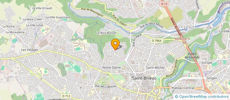 localisation de l'entreprise LECHEVESTRIER NOURLY à SAINT-BRIEUC