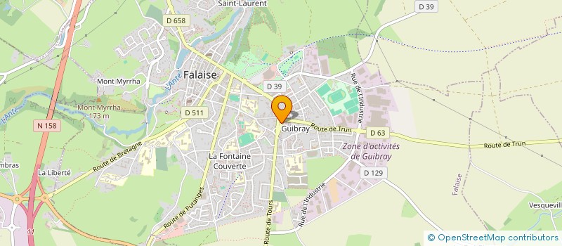 localisation de l'entreprise LECHEVREL MARIN à FALAISE