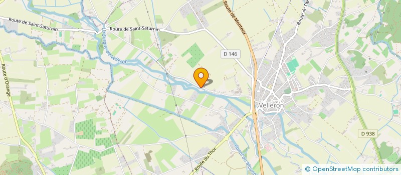 localisation de l'entreprise LECHO DU PLATANE  VELLERON