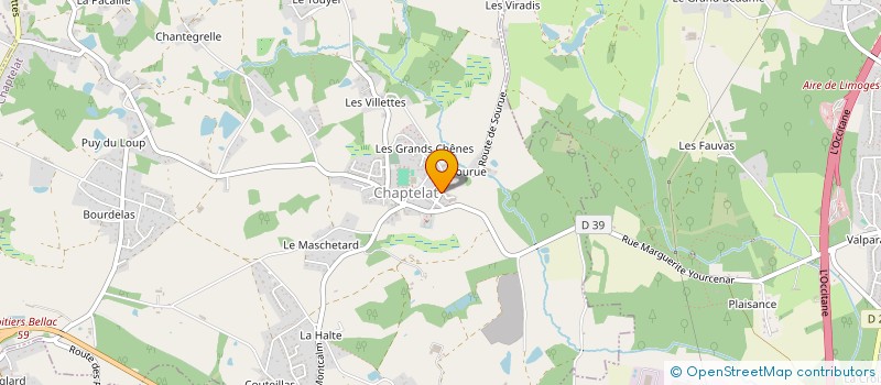 localisation de l'entreprise LECLAIR à COUZEIX
