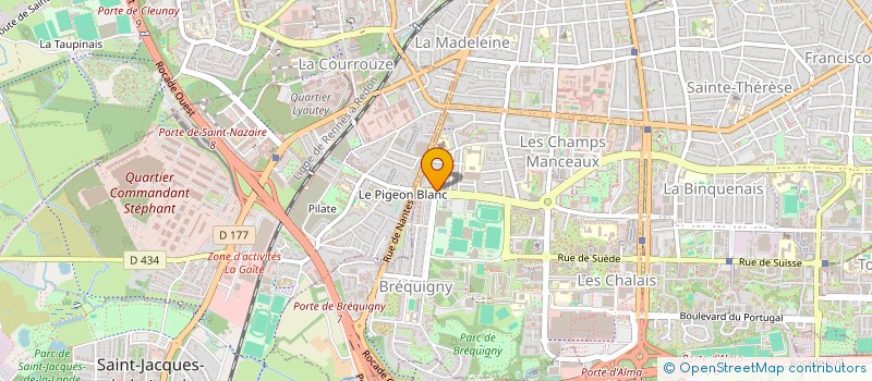 localisation de l'entreprise LECLAIR ALBERT PREMIER  RENNES
