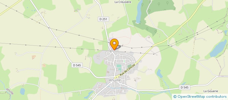 localisation de l'entreprise LECLAIR PERE ET FILS à AHUILLE