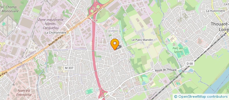 localisation de l'entreprise LECLAIR PERSPECTIVES  SAINTE-LUCE-SUR-LOIRE