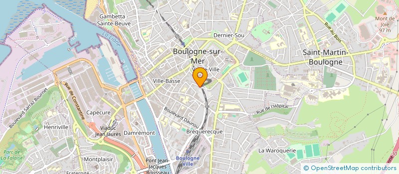 localisation de l'entreprise LECLAN  BOULOGNE-SUR-MER