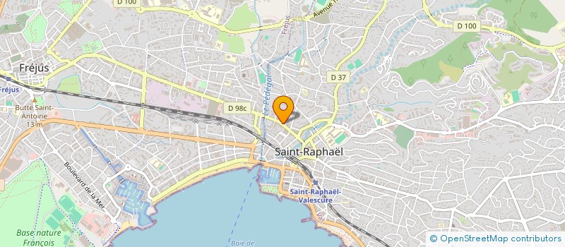 localisation de l'entreprise LECLERC à SAINT-RAPHAEL