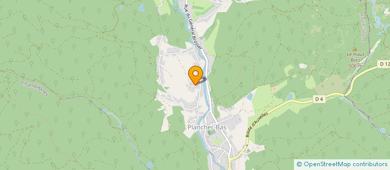 localisation de l'entreprise LECLERC 107  PLANCHER-BAS