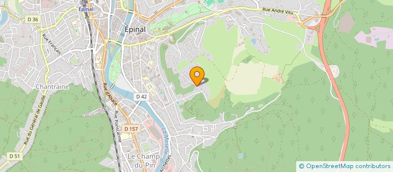 localisation de l'entreprise LECLERC à EPINAL