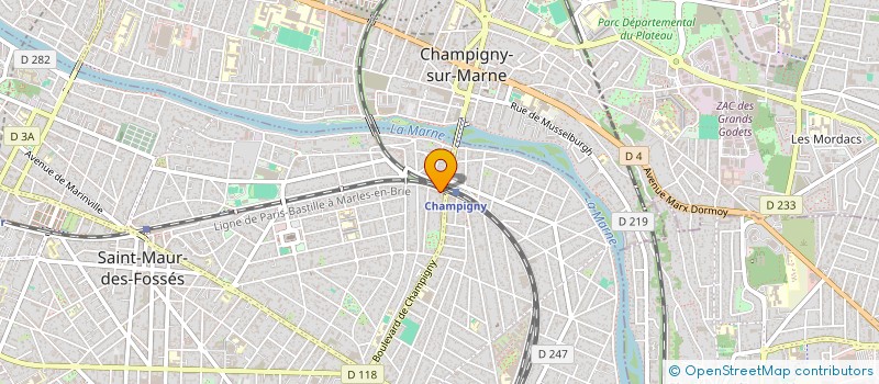 localisation de l'entreprise LECLERC à SAINT-MAUR-DES-FOSSES