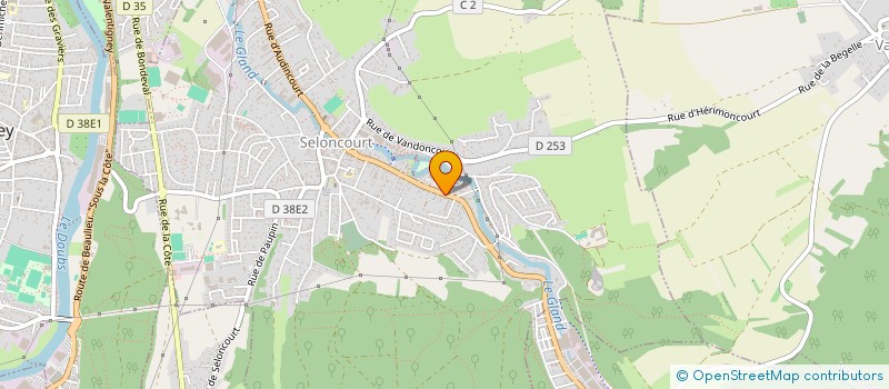 localisation de l'entreprise LECLERC  SELONCOURT