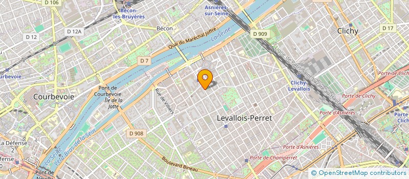 localisation de l'entreprise LECLERC à LEVALLOIS-PERRET