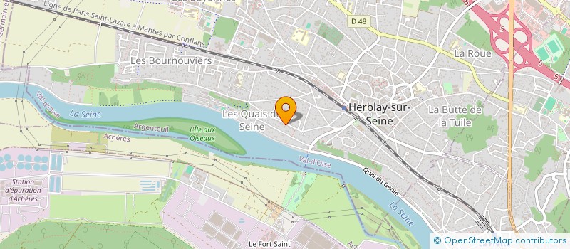 localisation de l'entreprise LECLERC  HERBLAY-SUR-SEINE