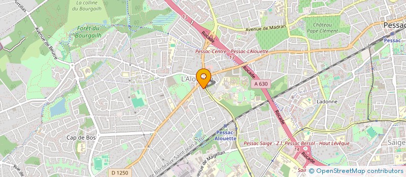 localisation de l'entreprise LECLERC 6 à PESSAC