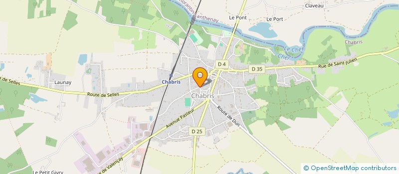 localisation de l'entreprise LECLERC à CHABRIS