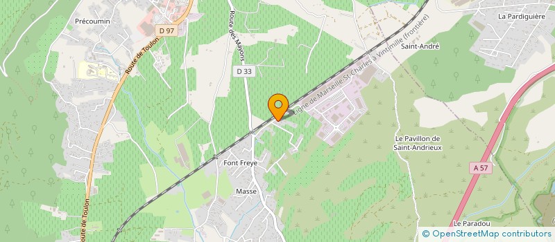 localisation de l'entreprise LECLERC APPROVISIONNEMENT SUD à LE LUC