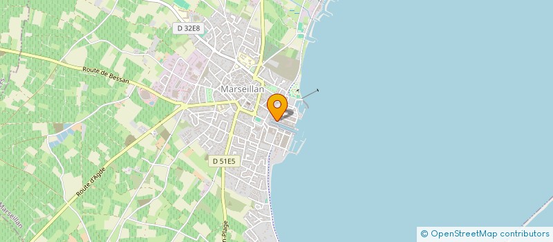 localisation de l'entreprise LECLERC.D à MARSEILLAN
