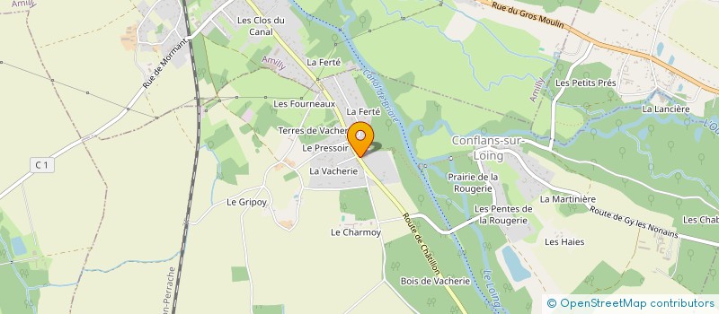 localisation de l'entreprise LECLERC DESIRE à CONFLANS-SUR-LOING