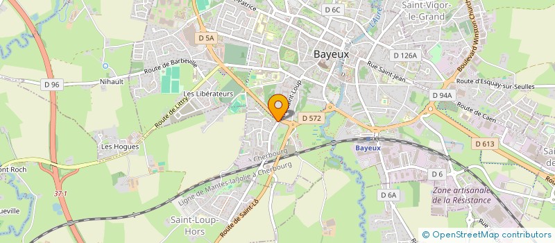 localisation de l'entreprise LECLERC ELECTRICITE à BAYEUX