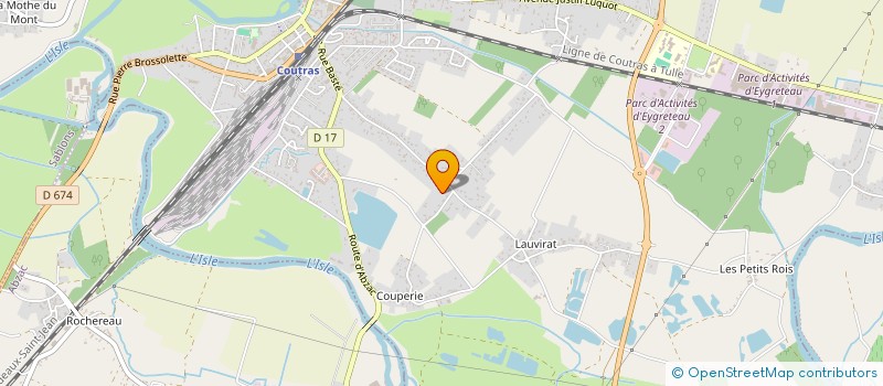 localisation de l'entreprise LECLERC FINANCES à COUTRAS
