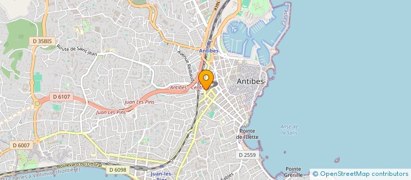 localisation de l'entreprise LECLERC HOLDINGS à ANTIBES
