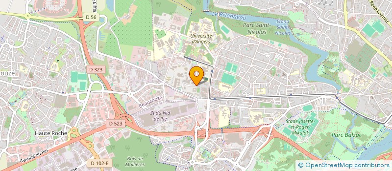 localisation de l'entreprise LECLERC JABOUIN INDIVISION à ANGERS