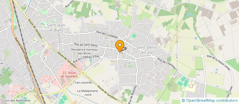 localisation de l'entreprise LECLERC LA CIGALE à SAINT-DENIS-EN-VAL