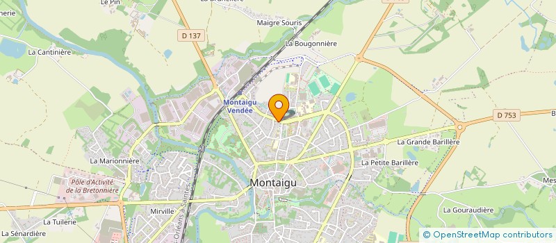 localisation de l'entreprise LECLERC MANGEMATIN ARCHAMBAUD à MONTAIGU-VENDEE