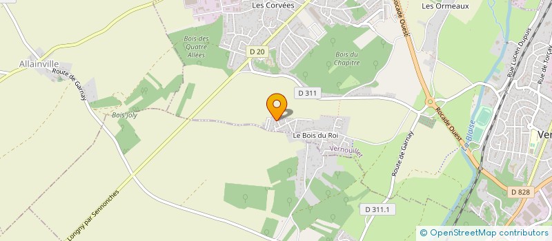 localisation de l'entreprise LECLERC OLIVIER à VERNOUILLET